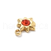 Star 304 Stainless Steel Rhinestone Charms STAS-L283-31G-3