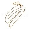1.2MM 304 Stainless Steel Wheat Chain Necklaces for Men STAS-V011-03A-G-4