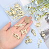 CHGCRAFT 18Pcs 9 Style Rack Plating Alloy Pendants FIND-CA0007-41-3