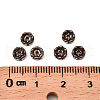 Brass Rhinestone Spacer Beads RB-A014-L5mm-01R-NF-2