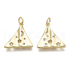 Brass Micro Pave Cubic Zirconia Pendants KK-R136-033-NF-2