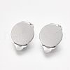 Tarnish Resistant 304 Stainless Steel Clip-on Earring Findings STAS-T045-33C-P-1