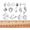90Pcs 15 Style Tibetan Style Alloy Pendants FIND-FS0001-23-7