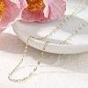2MM 304 Stainless Steel Textured Dapped Chain Necklaces NJEW-T016-14G-3