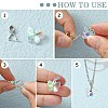 Anti-Tarnish Rhodium Plated 925 Sterling Silver Micro Pave Cubic Zirconia Pendant Bails X-STER-P034-43P-2