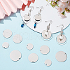SUNNYCLUE 30Pcs 3 Styles 201 Stainless Steel Stamping Blank Tag Pendants STAS-SC0008-95-4