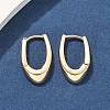 U-Shaped Brass Hoop Earrings EJEW-D320-14G-1