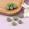 Pave Disco Ball Beads X-RB-H258-8MM-214-4