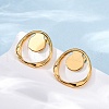 Ion Plating(IP)  304 Stainless Steel Stud Earrings EJEW-D281-21G-3