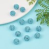 Polymer Clay Rhinestone Beads RB-H258-HD10mm-202-4