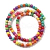 Synthetic Turquoise Beads Strands G-B140-A01-4mm-2