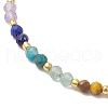 Chakra Theme Adjustable Natural Mixed Gemstone Braided Bead Bracelets for Women BJEW-JB11618-02-3