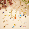   50Pcs Handmade Millefiori Beads Pendants PALLOY-PH0022-35-5