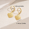 Brass Hollow Leverback Earrings VF9446-1-2