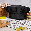CREATCABIN 2Pcs Adjustable Polycotton Chef Hat AJEW-CN0002-25B-3