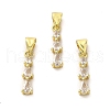 Rack Plating Real 18K Gold Plated Brass Pendants KK-B077-01G-1