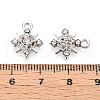 Rack Plating Alloy and Rhinestone Pendants PALLOY-T090-47P-3