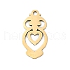 201 Stainless Steel Pendants STAS-F316-06G-02-1