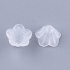 5-Petal Transparent Acrylic Bead Caps MACR-S362-05-2