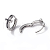 Non-Tarnish 316 Stainless Steel Cross Hoop Earrings for Men Women EJEW-C045-02-2