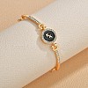 12 Constellations Golden Alloy Rhinestone Bangles for Women WG283F1-08-1