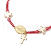 Adjustable Nylon Cord Braided Beads Bracelets BJEW-MZ00168-03-4