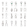 24Pcs 12 Style Brass Ice Pick Pinch Bails KK-TA0001-18-2