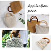 Wooden D Shape Purse Handle AJEW-PH0001-25-6