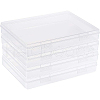 Transparent Plastic Bead Containers CON-BC0006-06B-1