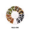4 Colors Pointed Back Resin Rhinestone Cabochons MRMJ-R111-03B-2