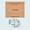 304 Stainless Steel Rotating Cuff Rings FS-WG14209-04-1