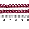 Baking Painted Pearlized Glass Pearl Round Bead Strands HY-Q330-8mm-14-4