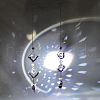 GOMAKERER 2Pcs 2 Style Teardrop K9 Glass & Natural Amethyst Chip Pendant Decorations HJEW-GO0001-04-7