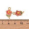 304 Stainless Steel Enamel Pendants STAS-Q363-10A-G-3