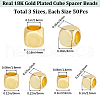 CREATCABIN 150Pcs 3 Style Brass Beads KK-CN0002-71G-2