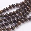 Natural Bronzite Beads Strands X-G-Q605-25-1