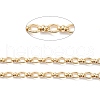 Rack Plating Brass Oval & Knot Link Chains CHC-K013-01-3