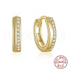 S925 Sterling Silver Circle Hoop Earrings VT3298-1-1