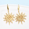 Sun 304 Stainless Steel Dangle Earrings EJEW-C142-10G-2