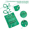 GOMAKERER 2Pcs Retro Rectangle Silk Zipper Roll Pouches ABAG-GO0001-02D-3