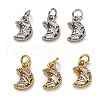Brass Micro Pave Cubic Zirconia Charms ZIRC-H119-07-1