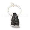 Natural Black Tourmaline Pendants G-C050-01S-3