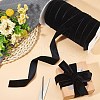 80 Yards Single Face Velvet Ribbon OCOR-WH0078-79C-5