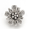 Tibetan Style Alloy Pendants TIBEP-Q064-141AS-RS-1