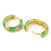 Rack Plating Brass Hoop Earrings EJEW-C102-43G-02-2