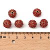 Alloy Rhinestone Beads RB-A034-10mm-A21G-2