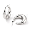 304 Stainless Steel Chunky Hoop Earrings for Women EJEW-F280-06E-P-1