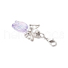 Angel Glass Pearl Pendant Decorations HJEW-JM03330-5