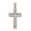 304 Stainless Steel Pendants STAS-D110-16AS-1