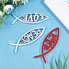 SUPERFINDINGS 3Pcs 3 Style ABS Easter Decoration Sticker DIY-FH0002-56-3